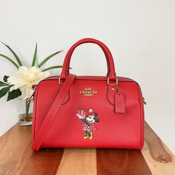 NWT Disney X Coach Rowan Satchel With‎ Minnie Mouse